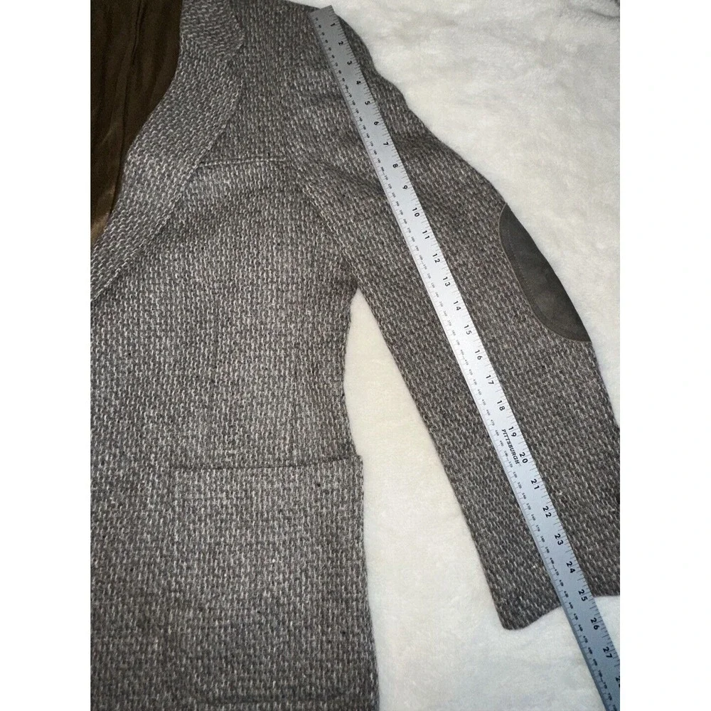 LEVIS Men`s 44L Gray/Blue Tweed WESTERN WEAR Blazer JACKET Rockabilly Elbow pads